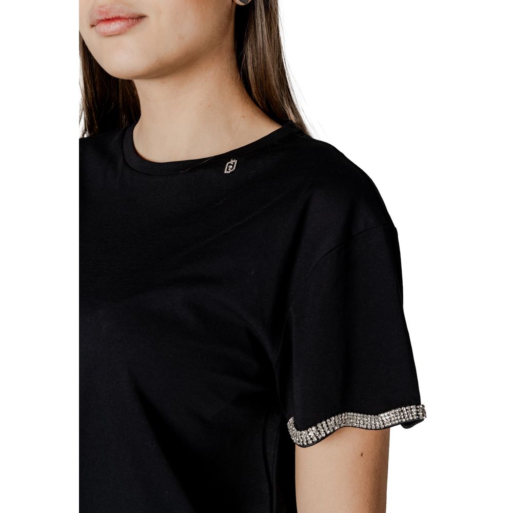 Black Cotton Tops & T-Shirt
