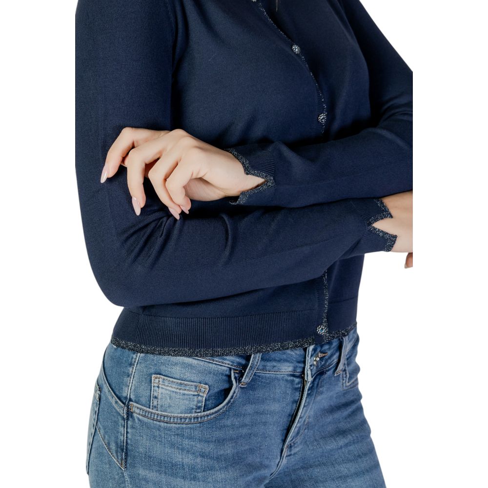 Blue Viscose Cardigan