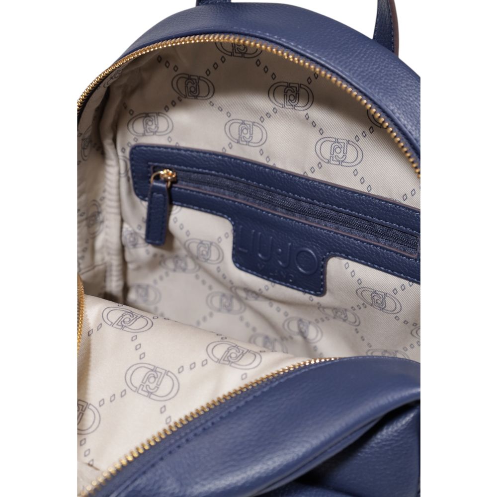 Blue Polyester Backpack