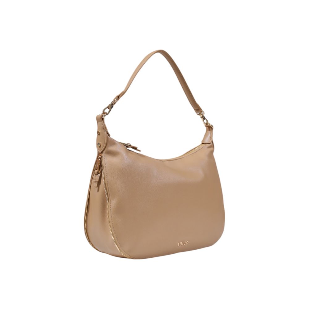 Beige Polyethylene Handbag