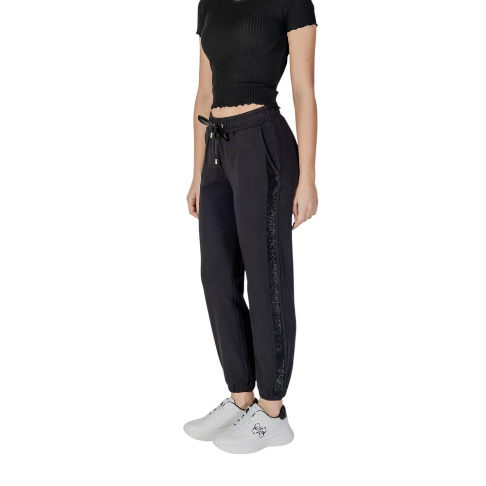 Black Cotton Jeans & Pant