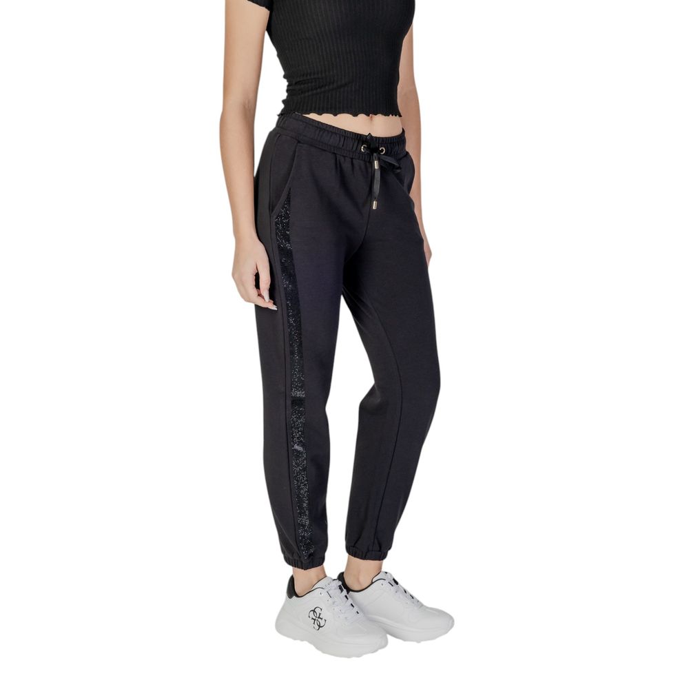 Black Cotton Jeans & Pant