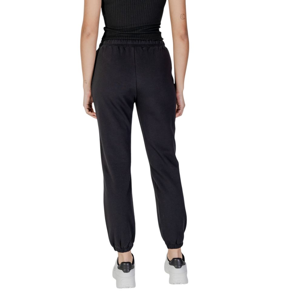 Black Cotton Jeans & Pant