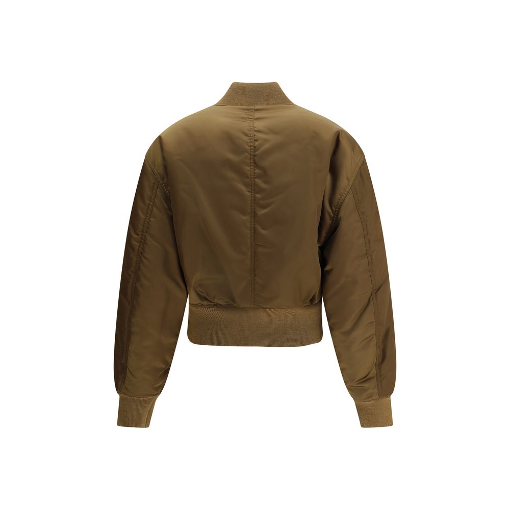 Glossy nylon bomber Jacket