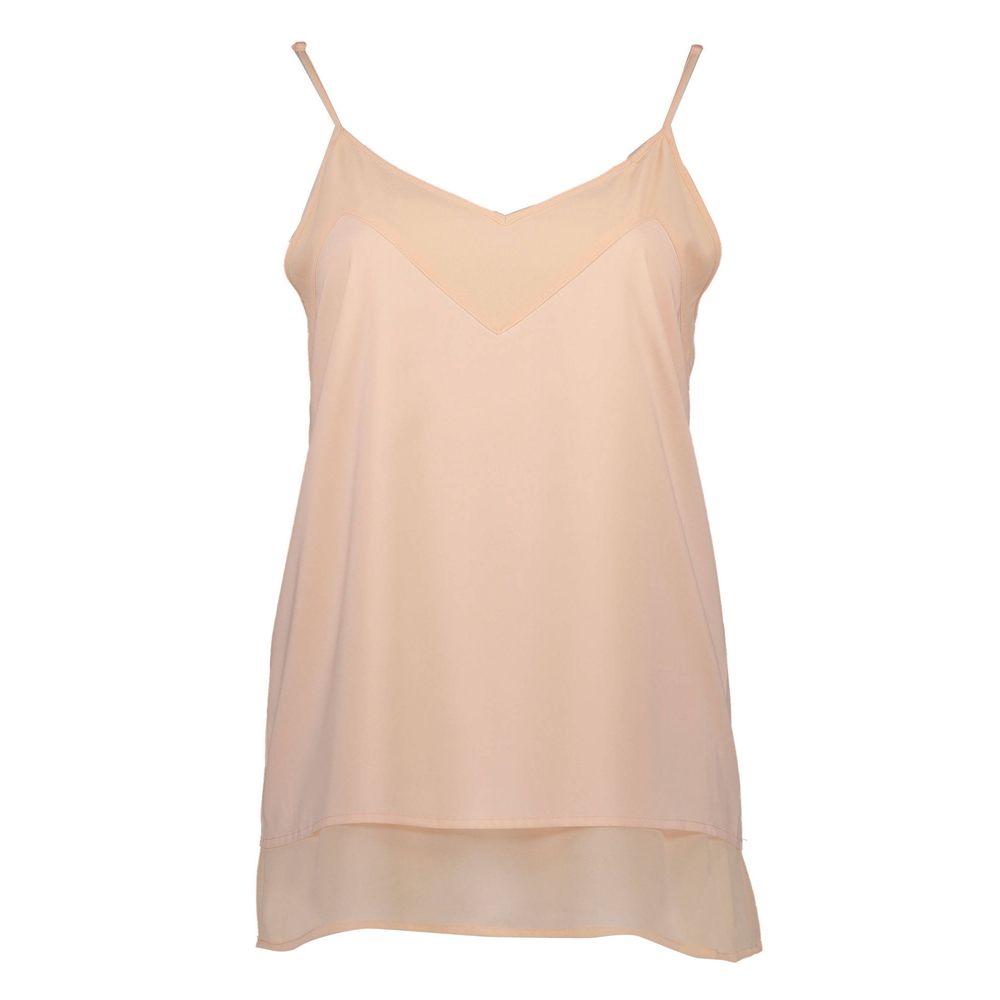 Pink Polyester Tops & T-Shirt
