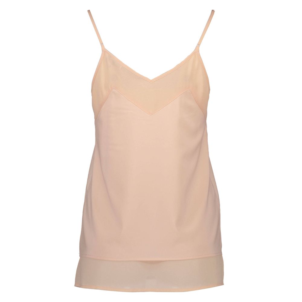 Pink Polyester Tops & T-Shirt