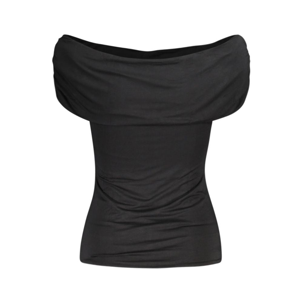 Black Modal Tops & T-Shirt