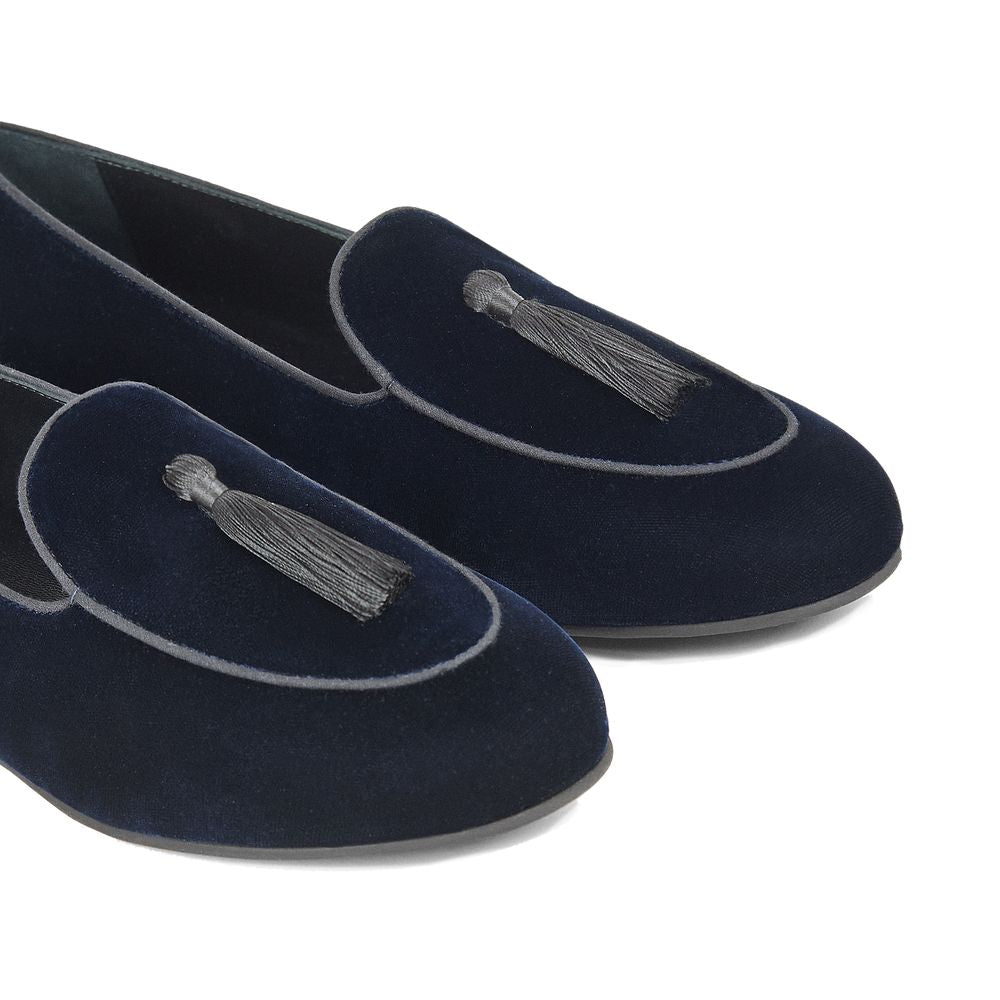 Blue Velvet Loafer