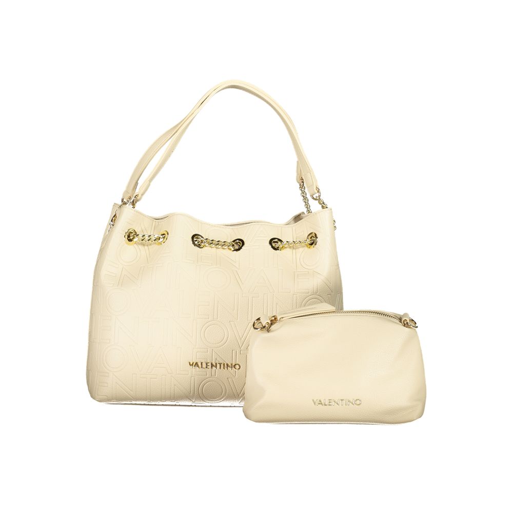 Beige Polyethylene Handbag