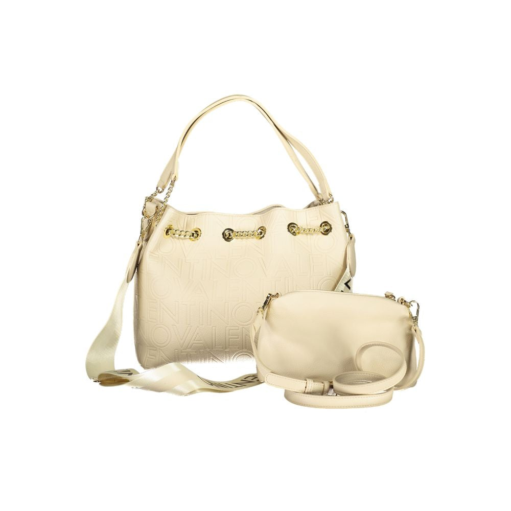 Beige Polyethylene Handbag