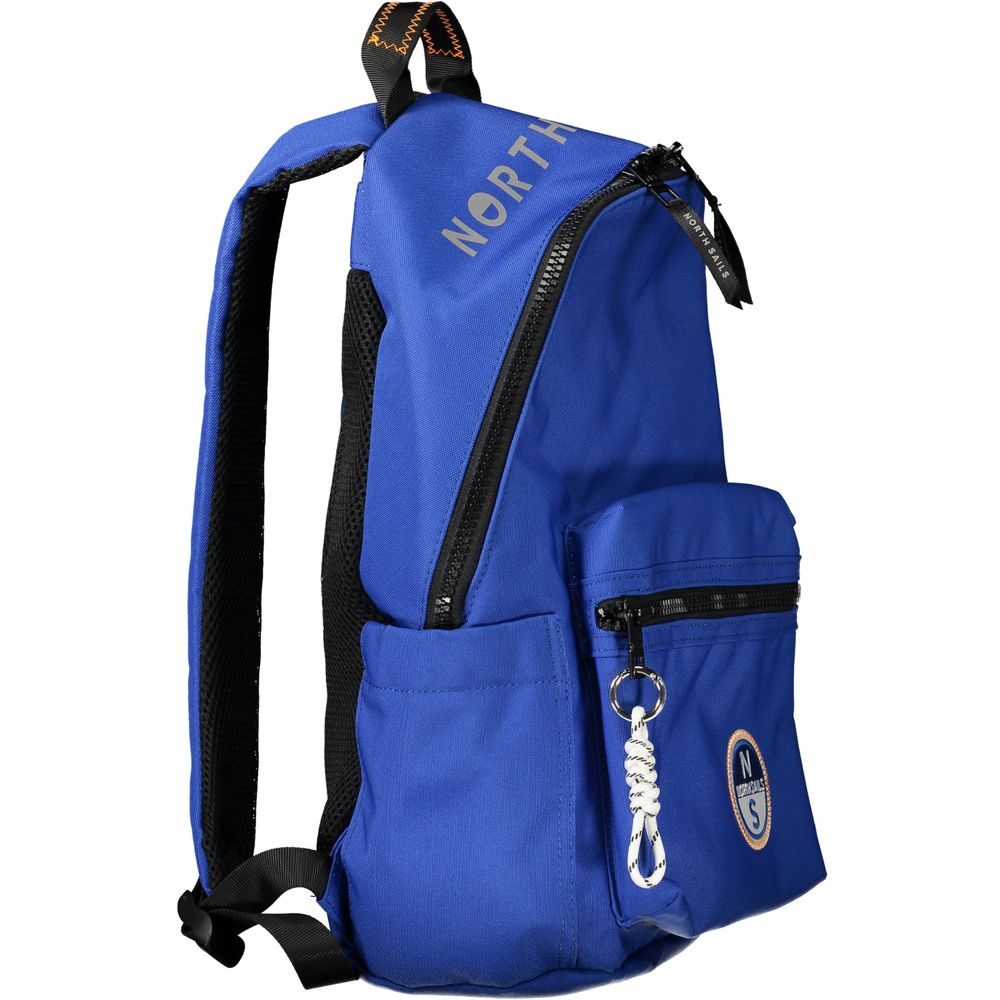 Blue Polyester Backpack