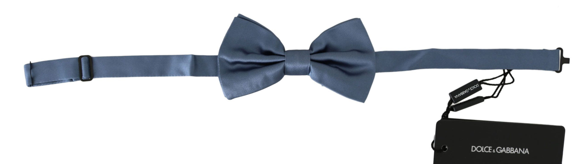 Elegante blaue Fliege aus Seide