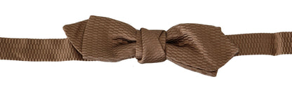Elegante Fliege in Braun und Gold