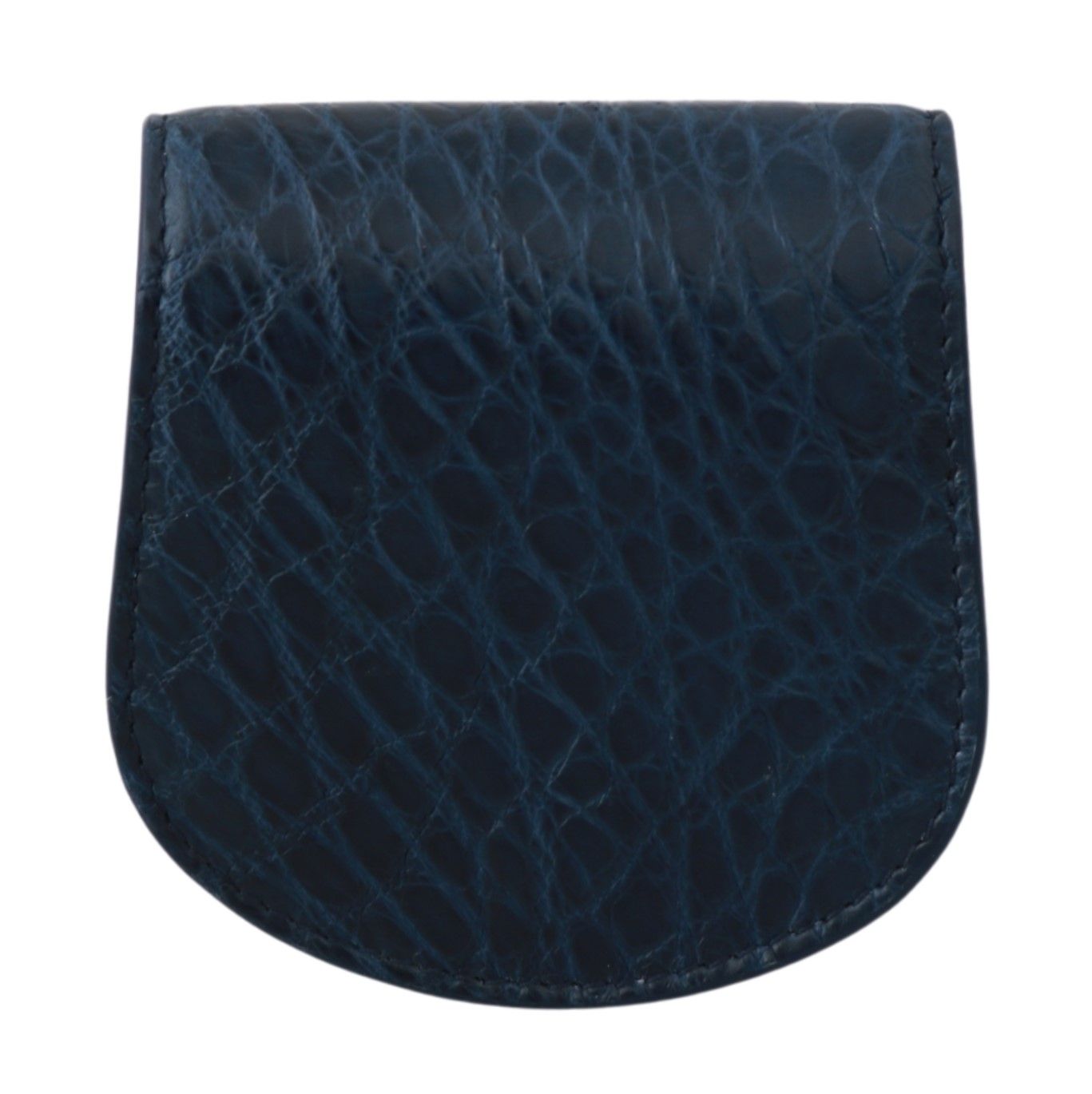 Elegante blaue Kondomhülle aus Leder von Caimano