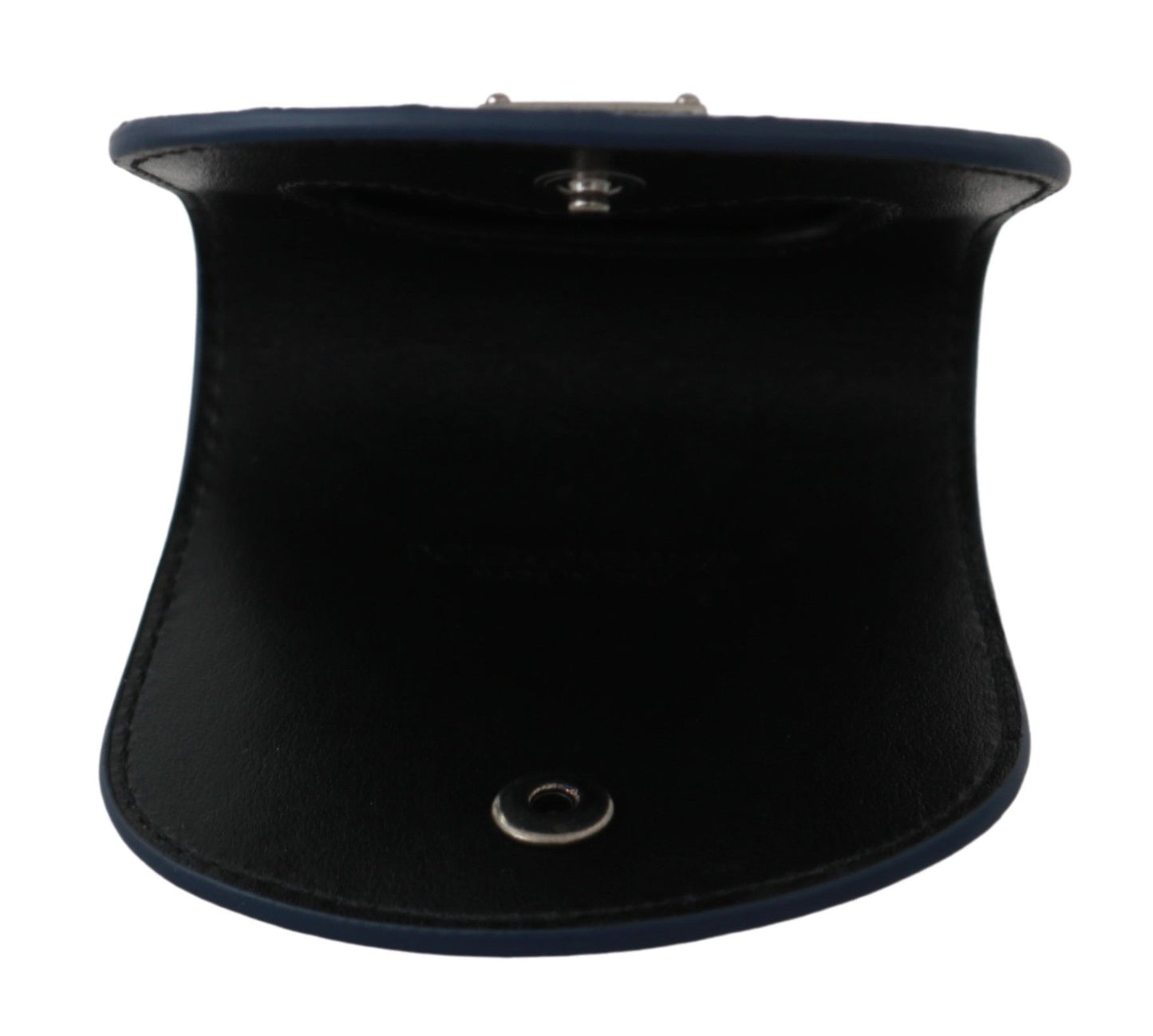 Elegante blaue Kondomhülle aus Leder von Caimano
