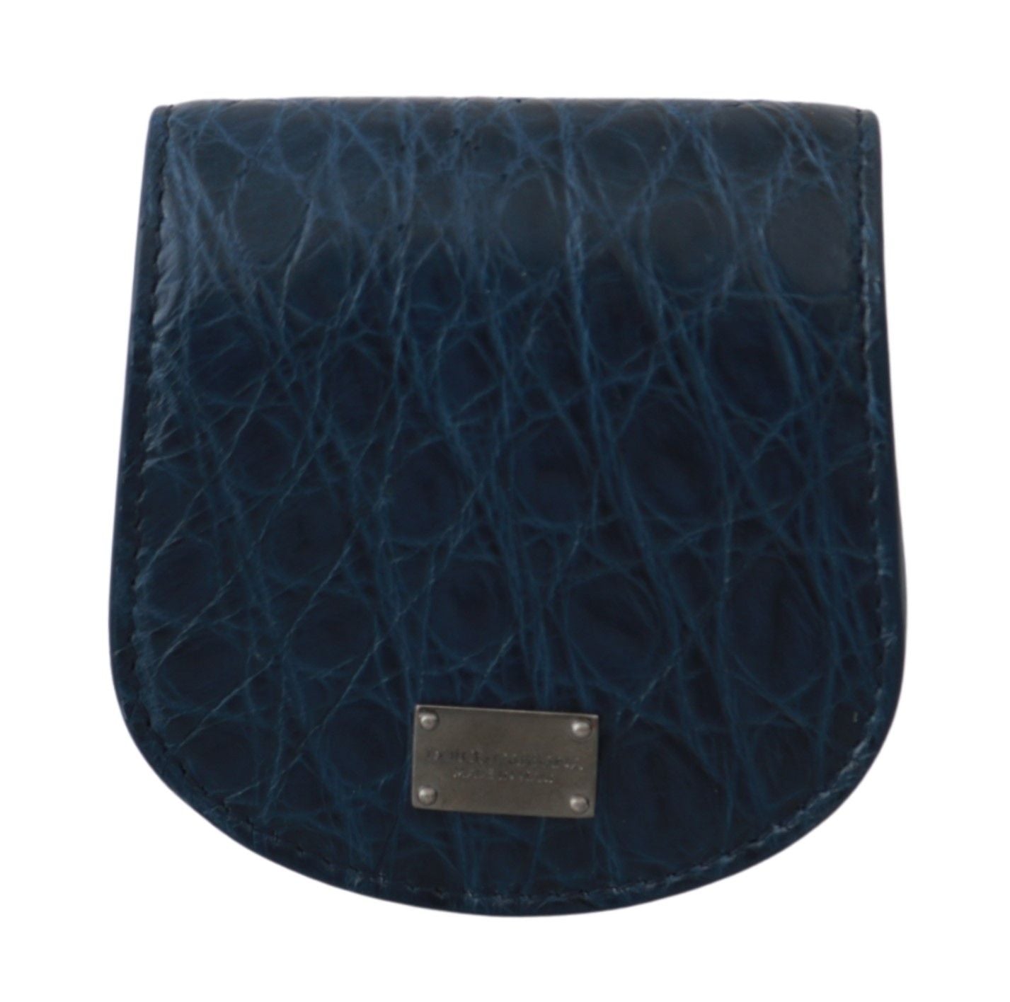 Elegante blaue Kondomhülle aus Leder von Caimano