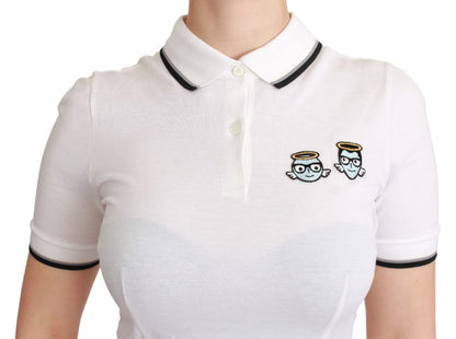 Schickes T-Shirt mit Polo-Engel-Stickerei