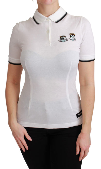 Schickes T-Shirt mit Polo-Engel-Stickerei