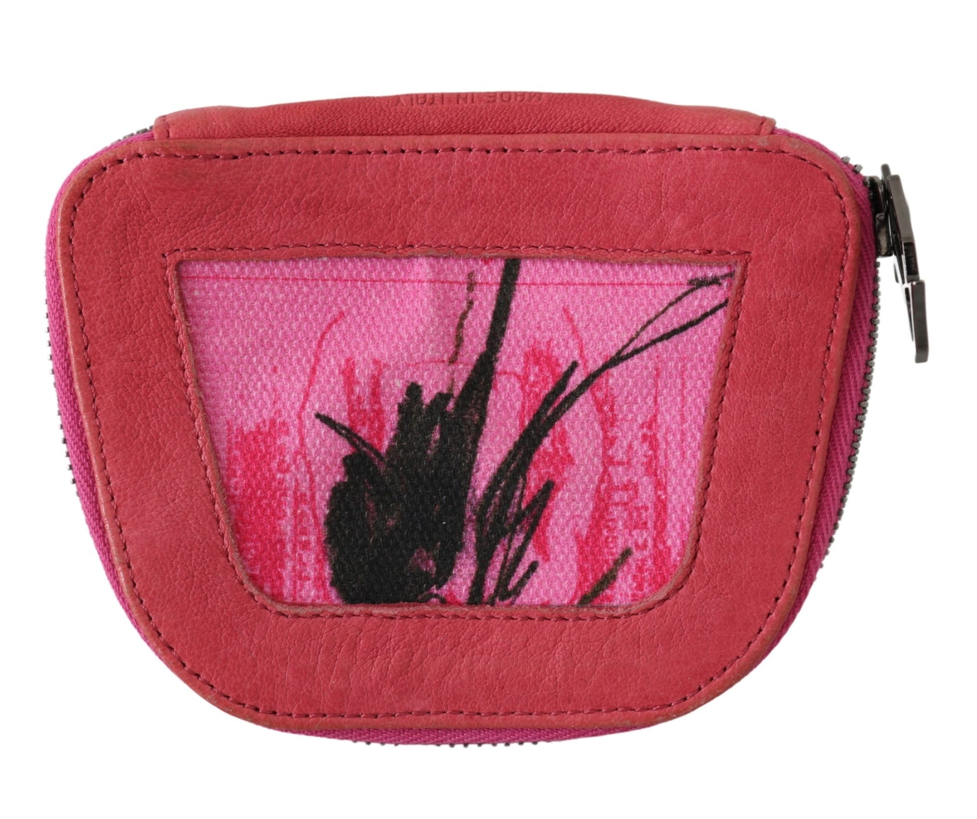 Elegante Münzbörse aus rosa Stoff
