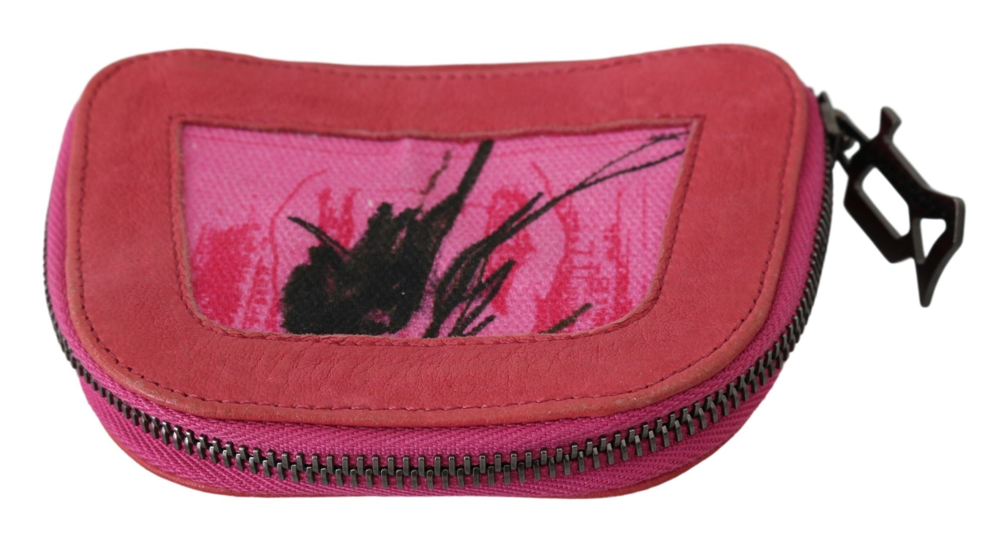 Elegante Münzbörse aus rosa Stoff