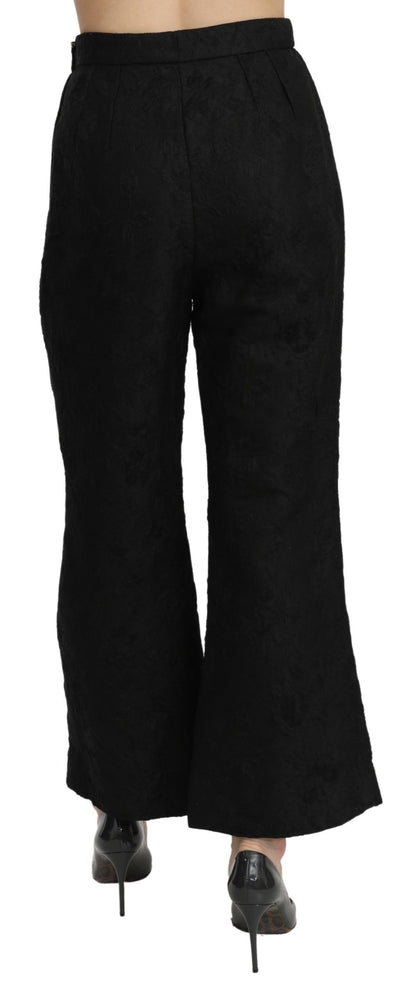 Schicke ausgestellte Cropped-Hose mit hoher Taille