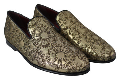 Gold Bordeaux Loafer Pantoletten Abendschuhe
