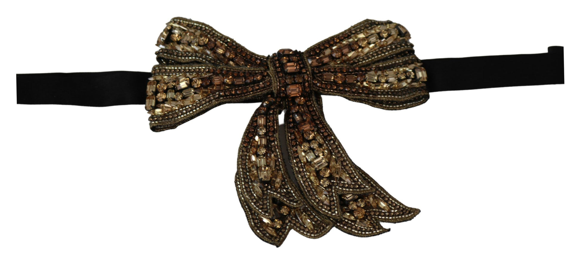 Elegante Fliege aus Seide mit Strasssteinen