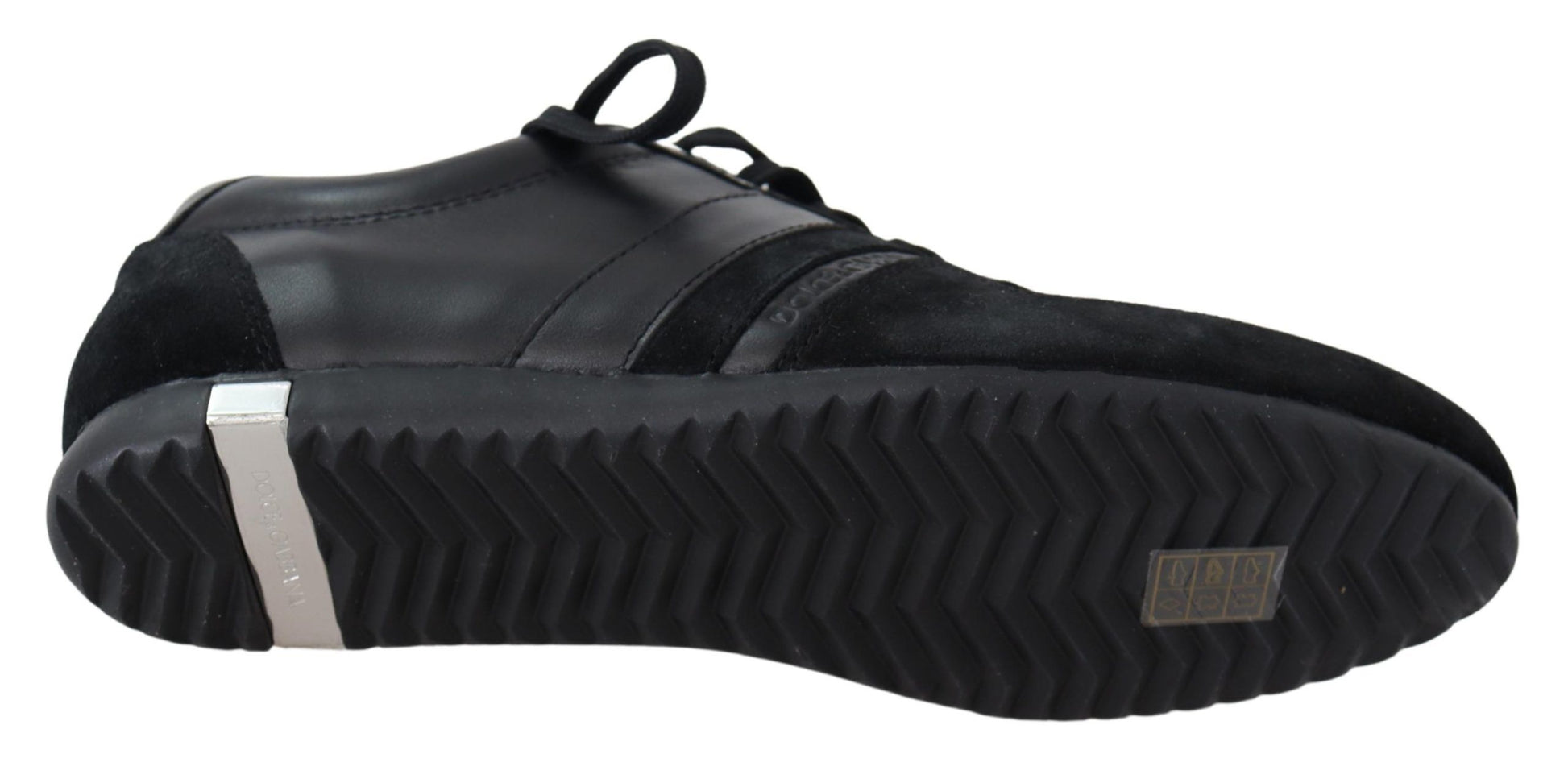 Elegante schwarze Sport-Sneakers aus Leder