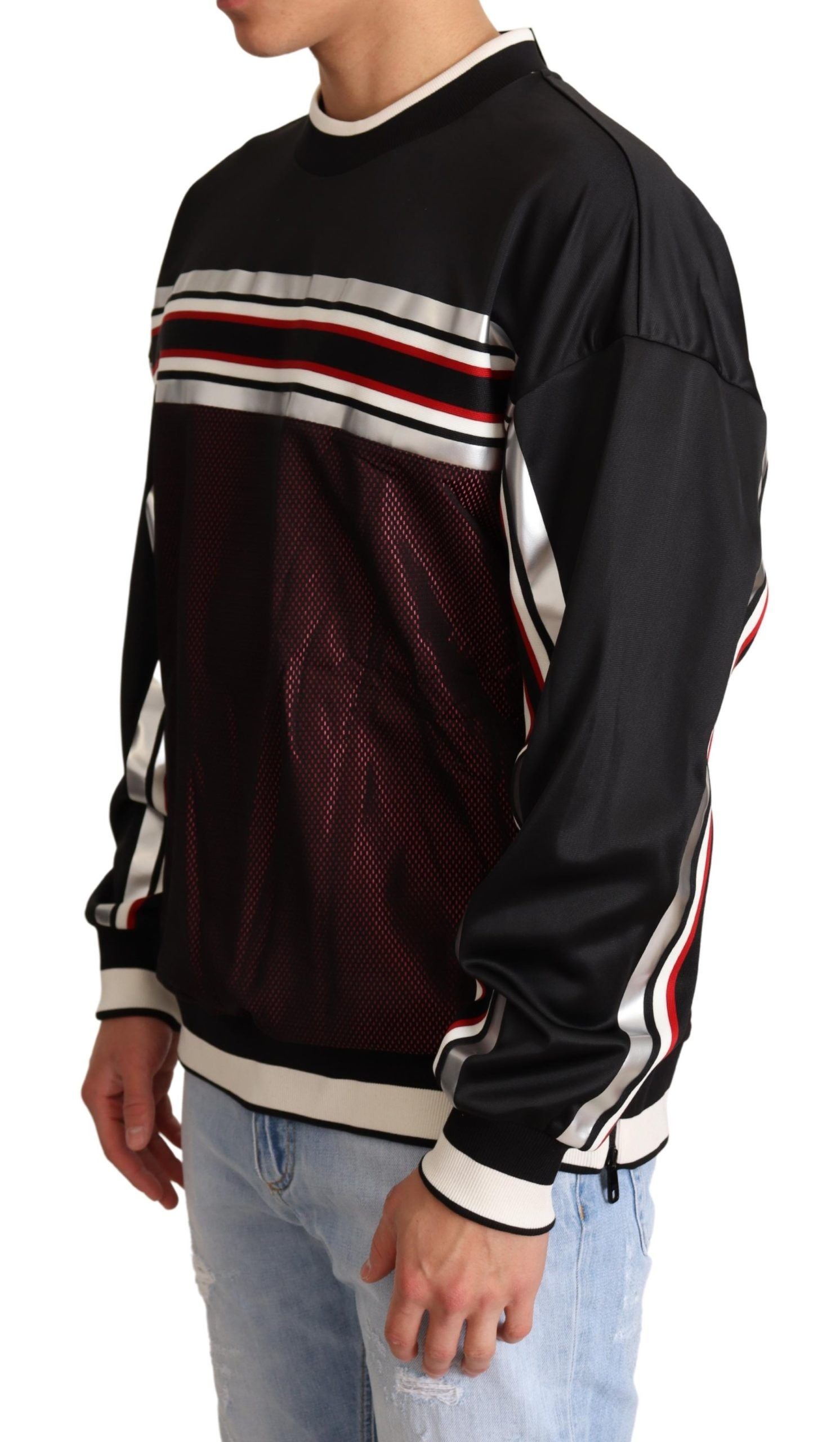 Eleganter Pullover mit Rundhalsausschnitt in Schwarz