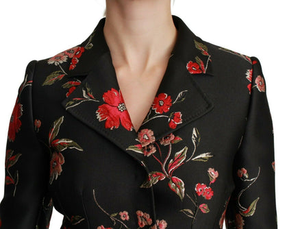 Eleganter Trenchcoat mit Blumenstickerei