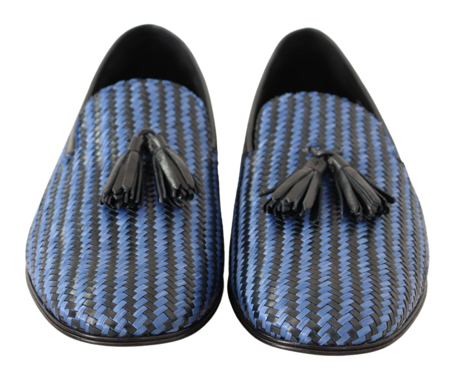 Elegante Loafer aus gewebtem Leder