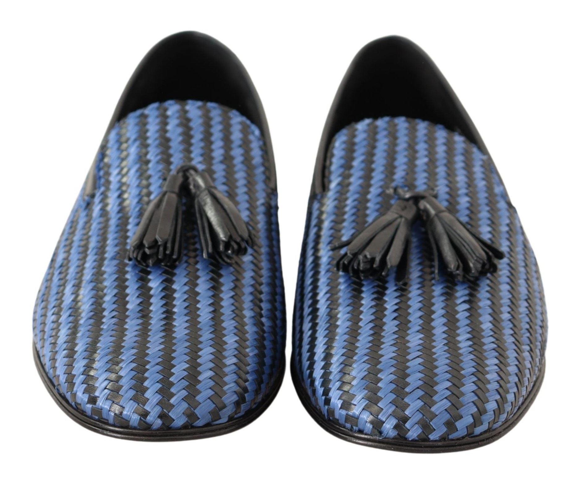 Elegante Loafer aus gewebtem Leder