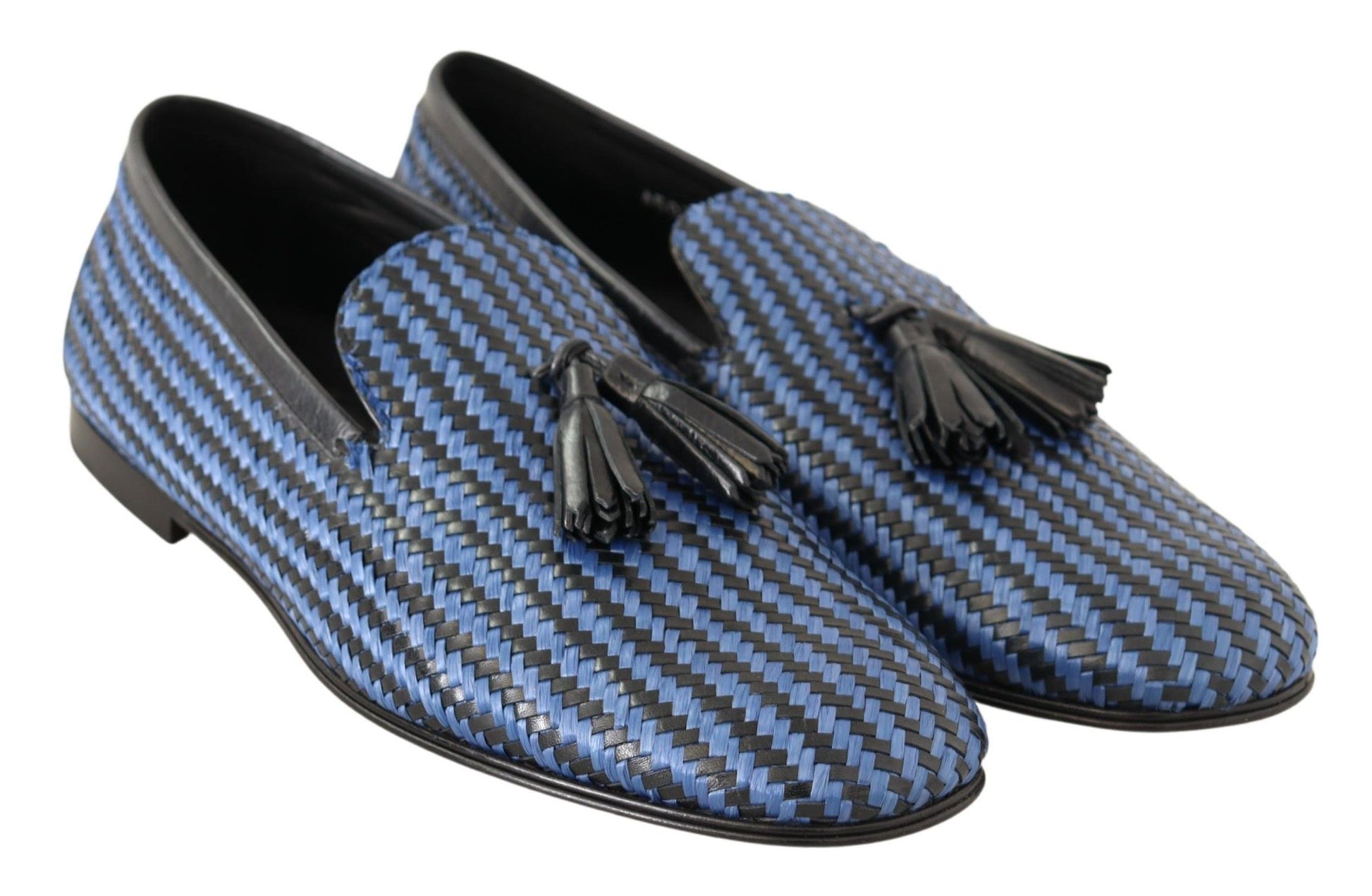 Elegante Loafer aus gewebtem Leder