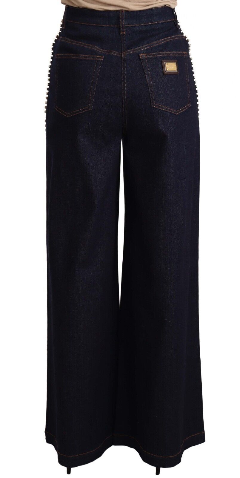 Elegante dunkelblaue Flare-Jeans