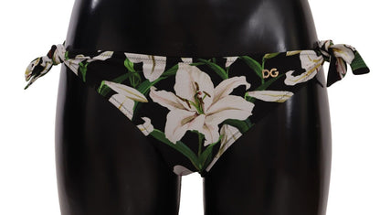 Elegantes Bikinihöschen mit Lilien-Print