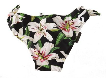 Elegantes Bikinihöschen mit Lilien-Print