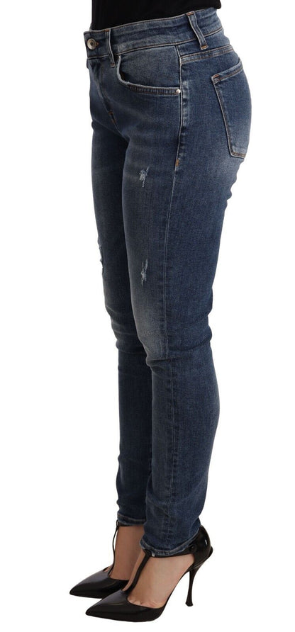 Elegante Slim-Fit Skinny Jeans im Distressed-Look