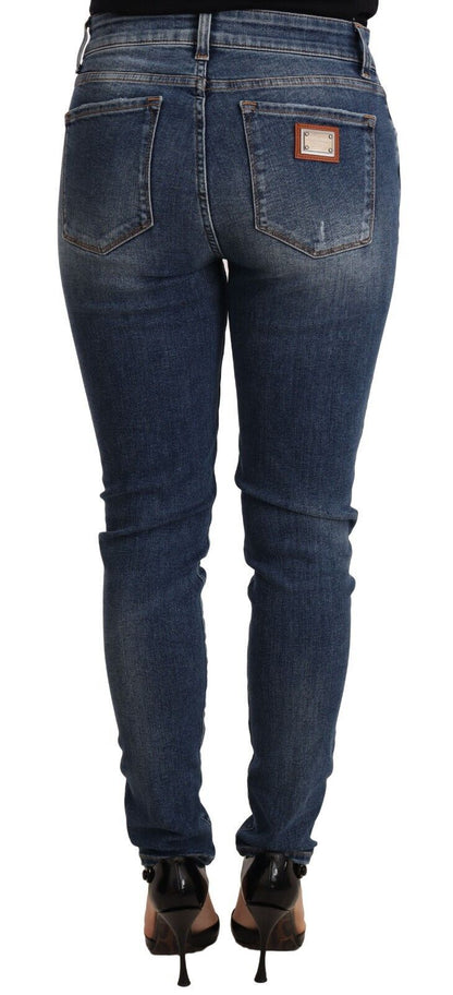 Elegante Slim-Fit Skinny Jeans im Distressed-Look