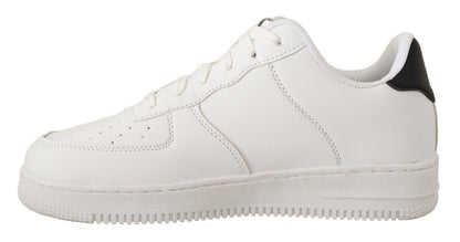 Schicke Low-Top-Sneakers aus weißem Leder