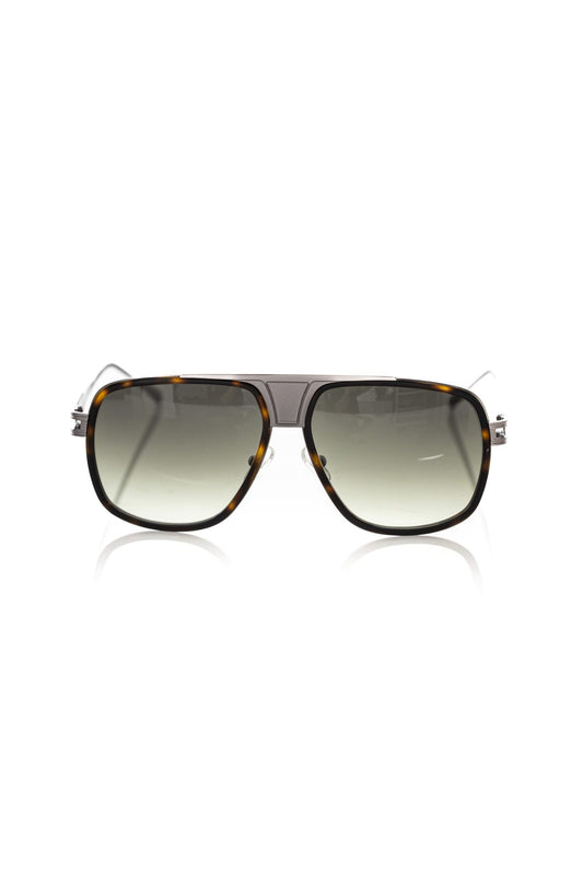 Braune Sonnenbrille aus Metallicfaser für Herren