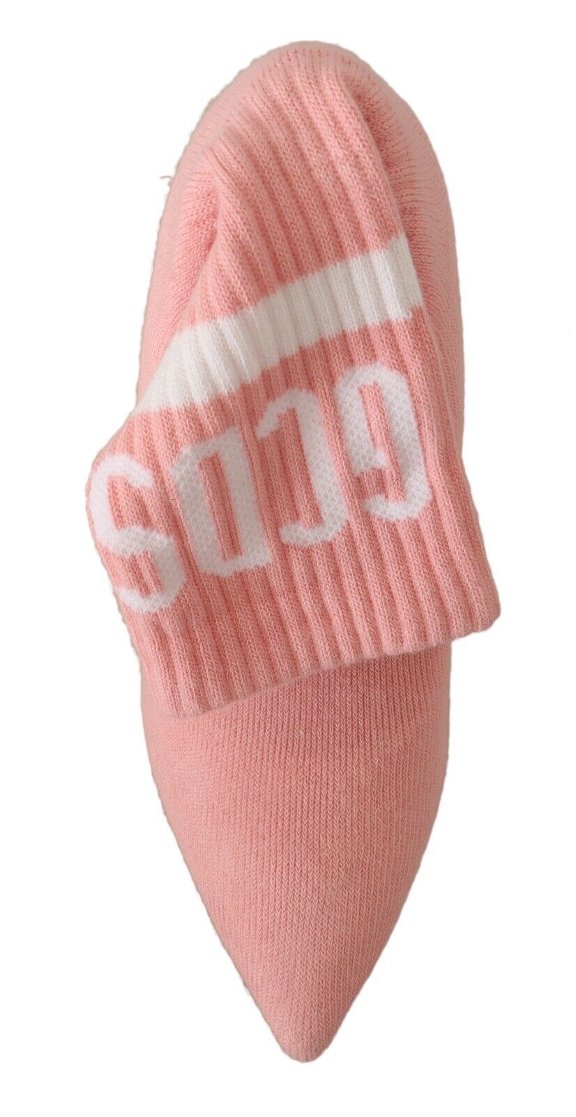 Schicke rosa Wildlederstiefeletten mit Logo-Socken