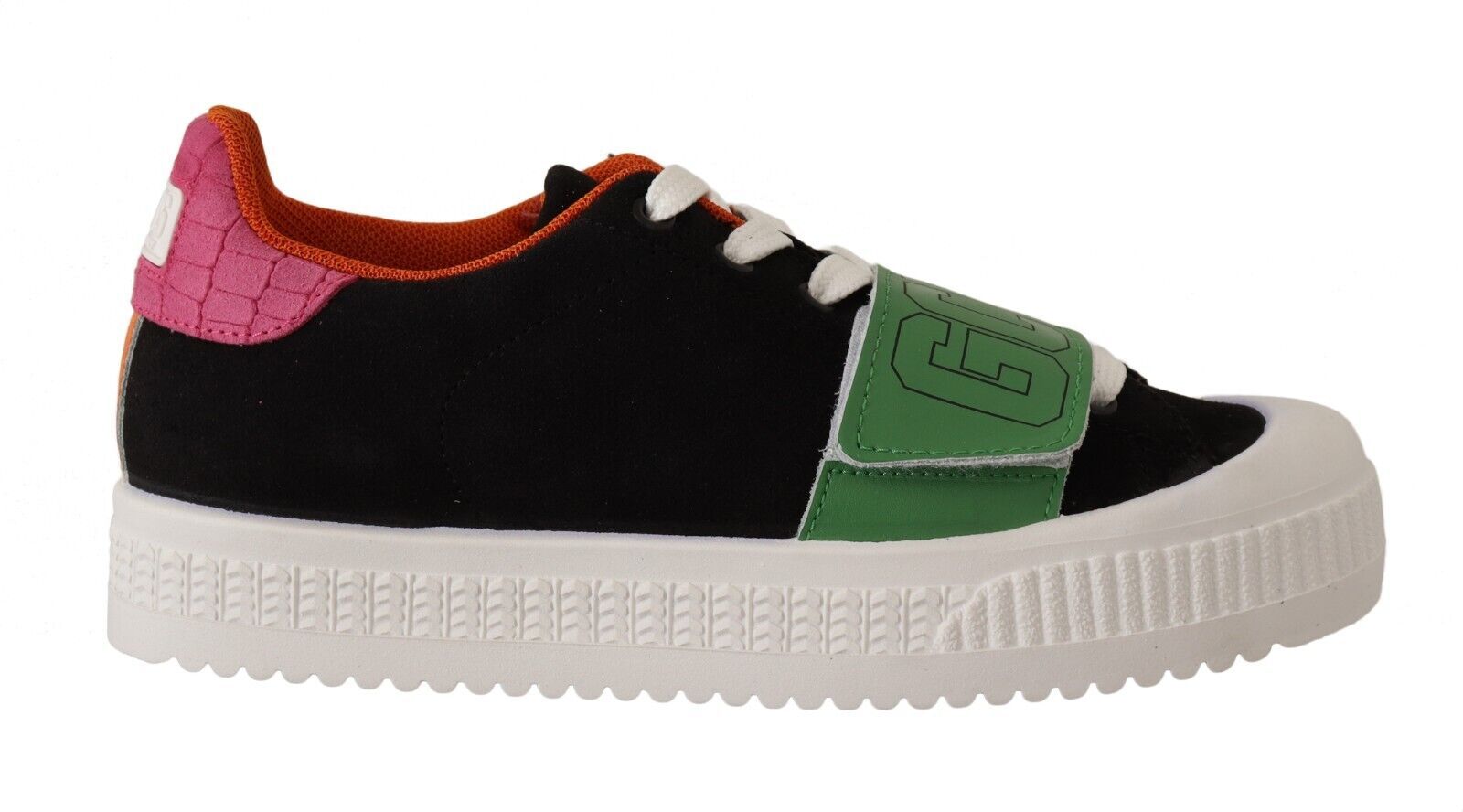 Stilvolle mehrfarbige Low-Top-Sneaker zum Schnüren