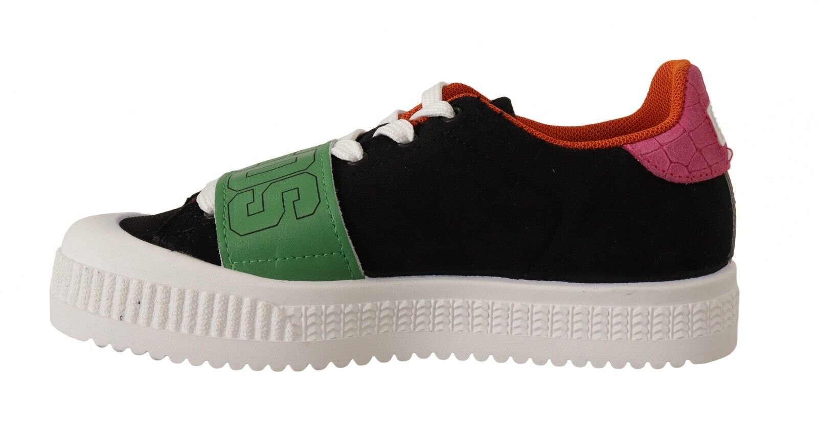 Stilvolle mehrfarbige Low-Top-Sneaker zum Schnüren