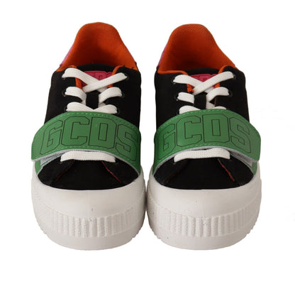 Stilvolle mehrfarbige Low-Top-Sneaker zum Schnüren