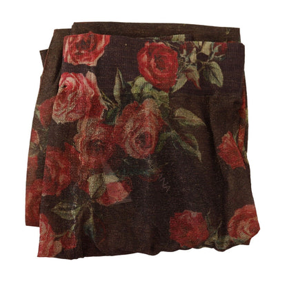 Nylonstrumpfhose mit Blumenmuster