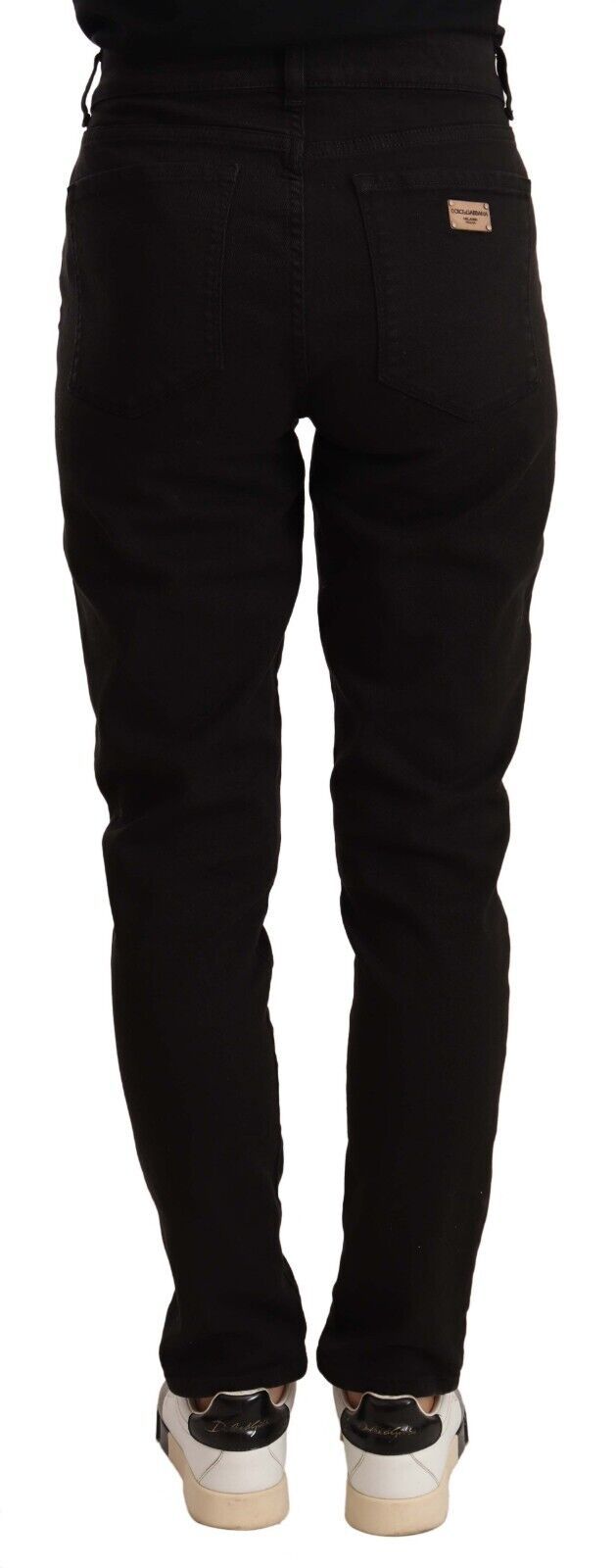 Elegante Slim-Fit-Skinny-Jeans in Schwarz
