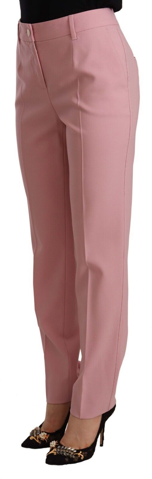 Elegante rosa Hose mit hoher Taille