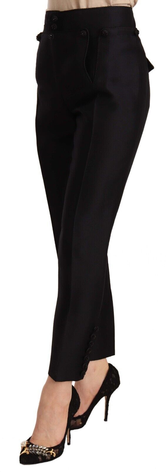 Schicke High-Waist-Cropped-Hose