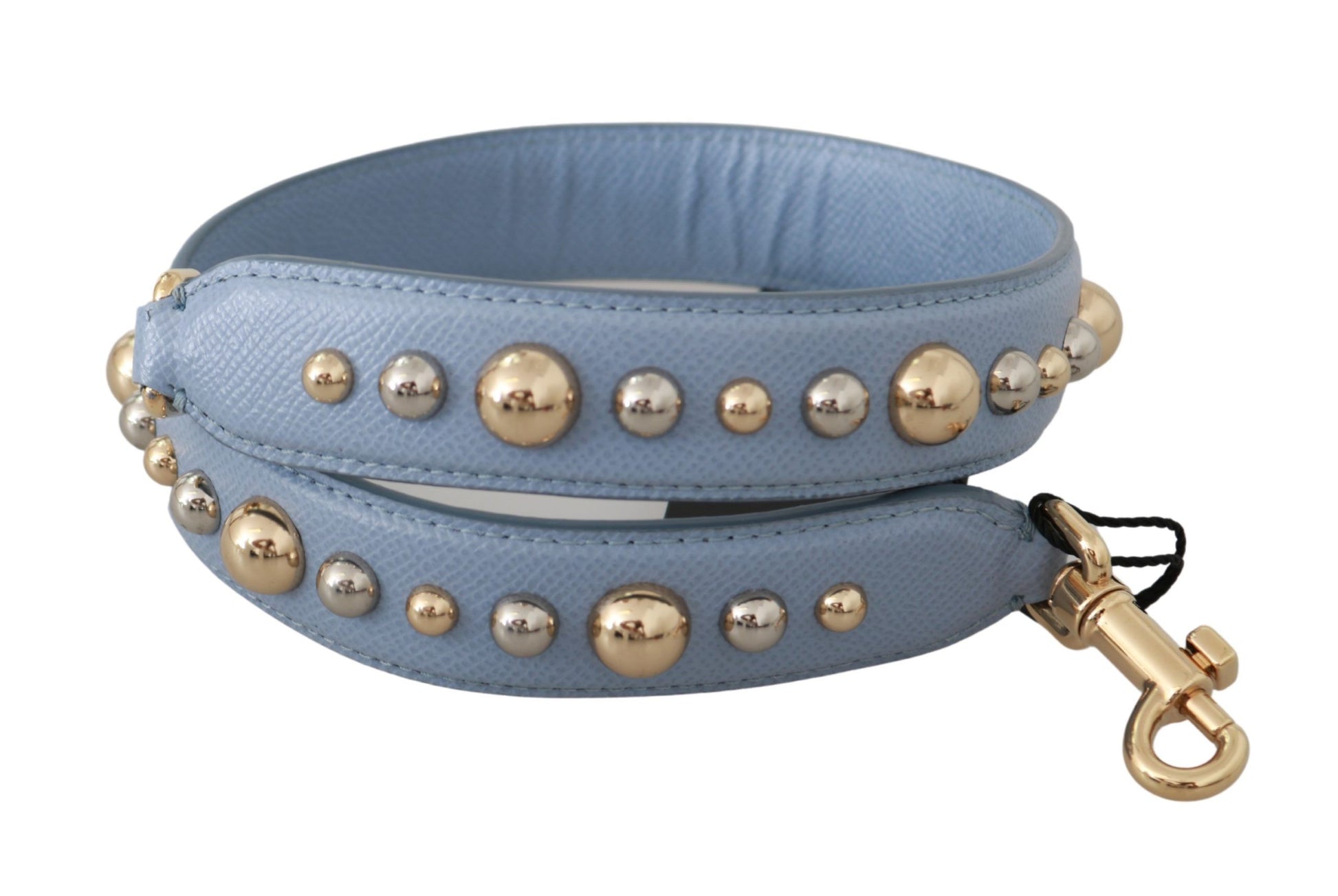 Eleganter blauer Leder-Schultergurt