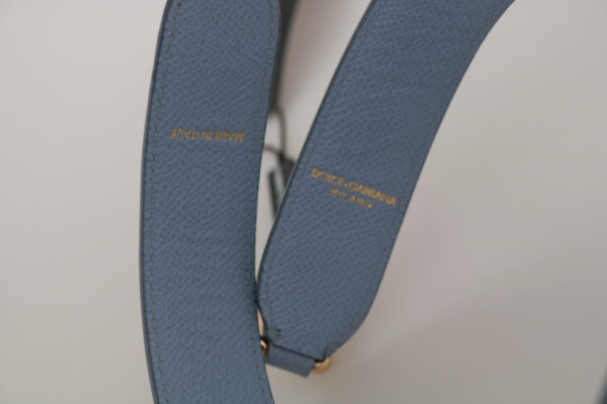 Eleganter blauer Leder-Schultergurt